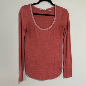 Abercrombie and Fitch Scoop Neck Long Sleeve Sweater Size Small Colour Orange